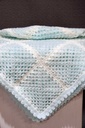 Extra image for Crochet Sky Blue Baby Blanket.
