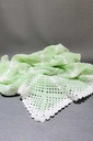 Extra image for Crochet Light Green Baby Blanket.