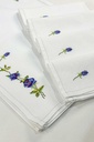 Extra image for Blue Embroidered Mats Set