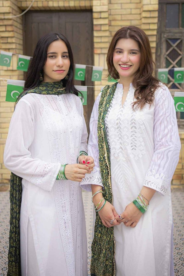 Extra image for Applique White Kurta