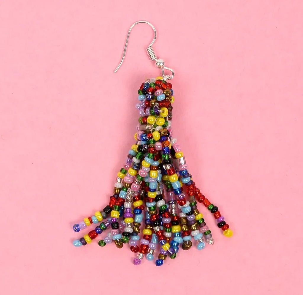 Beaded Rope Choker, bangles and Earring set