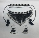 Beaded elephant choker set
