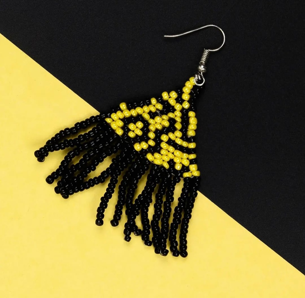 Lines, Beaded Earring