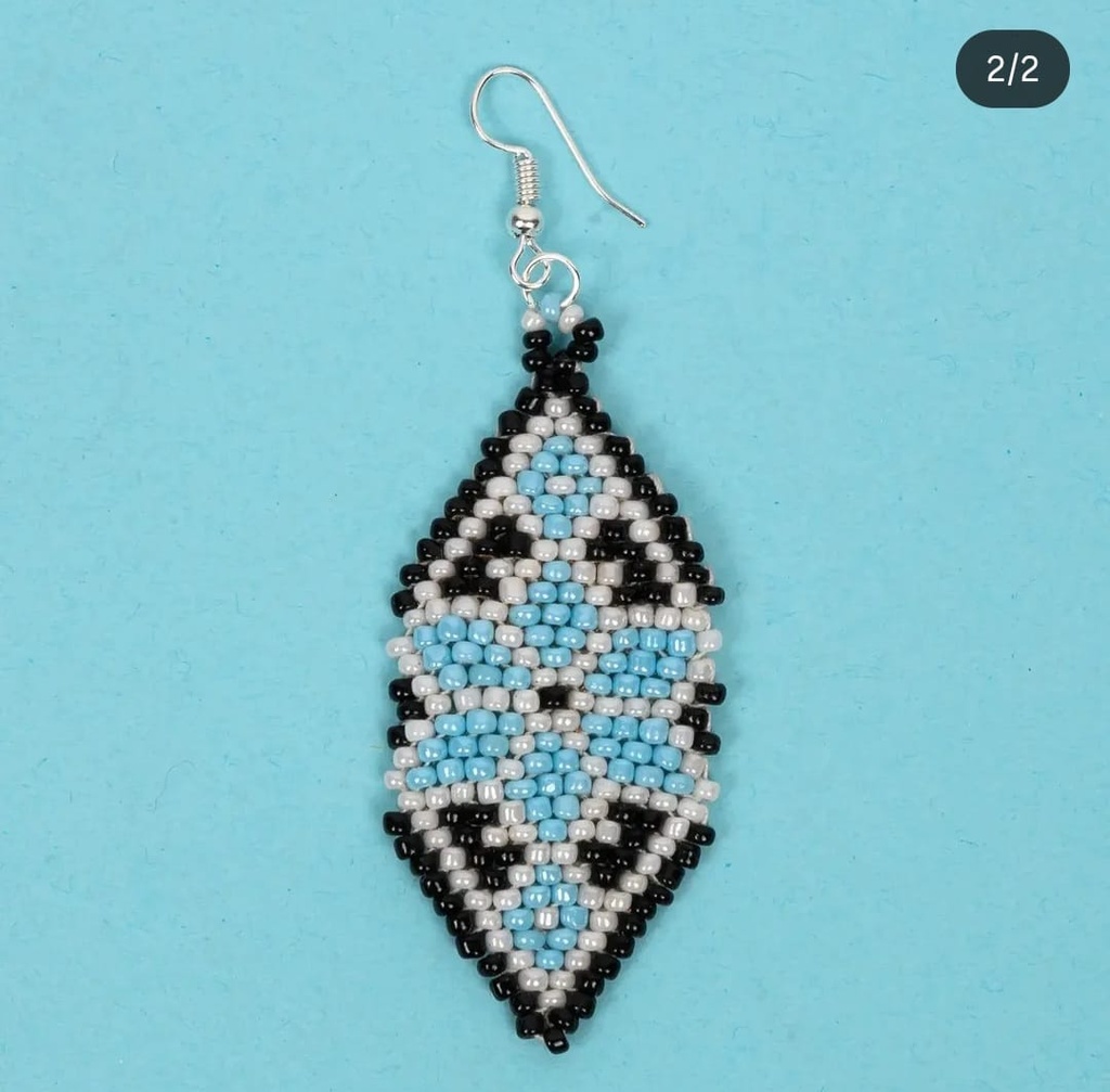 Brick Beaded Earring