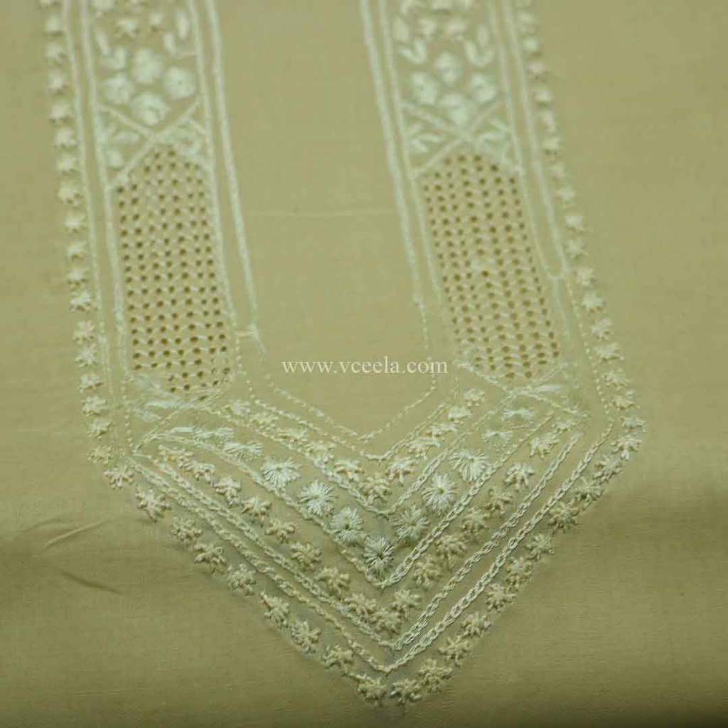 Shesha Makra Work Unstitched 3 Piece Suit