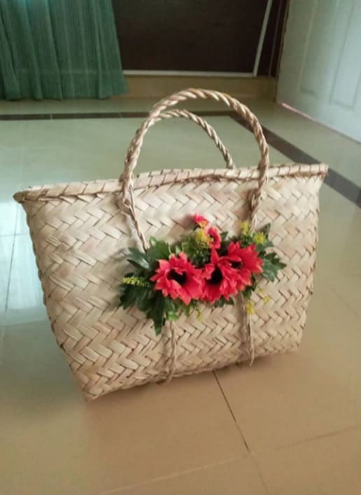 Hand knotted basket