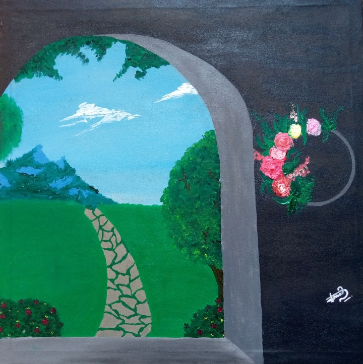 Valley view from window