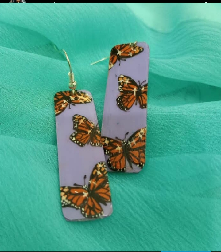 retro butterfly earings