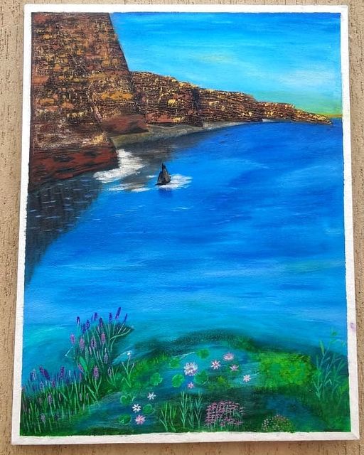 Mountains By River Side