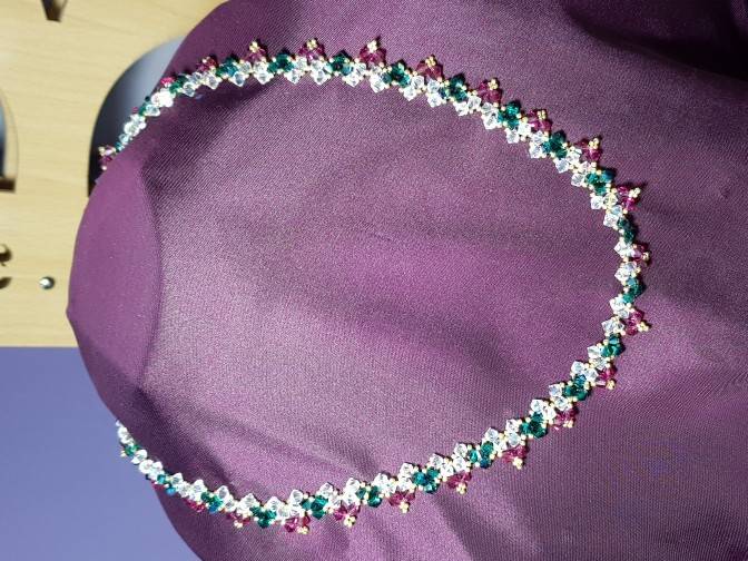 Swarovski 3 colour necklace