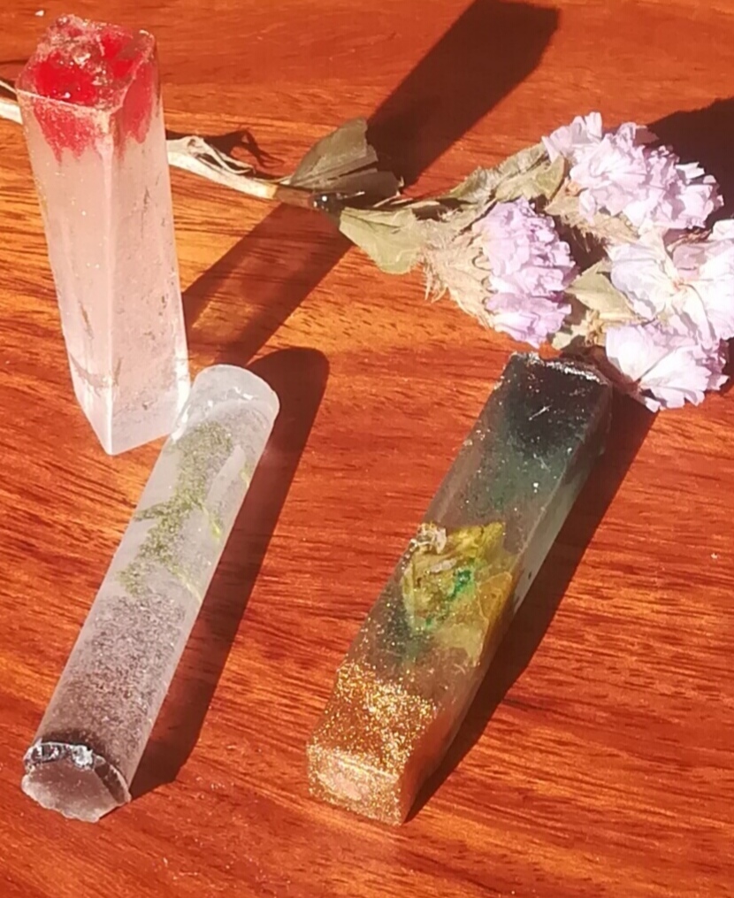 Handmade Resin Crystal Pendants
