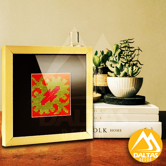 Handmade Embroidered Wall frame - Cross stitch