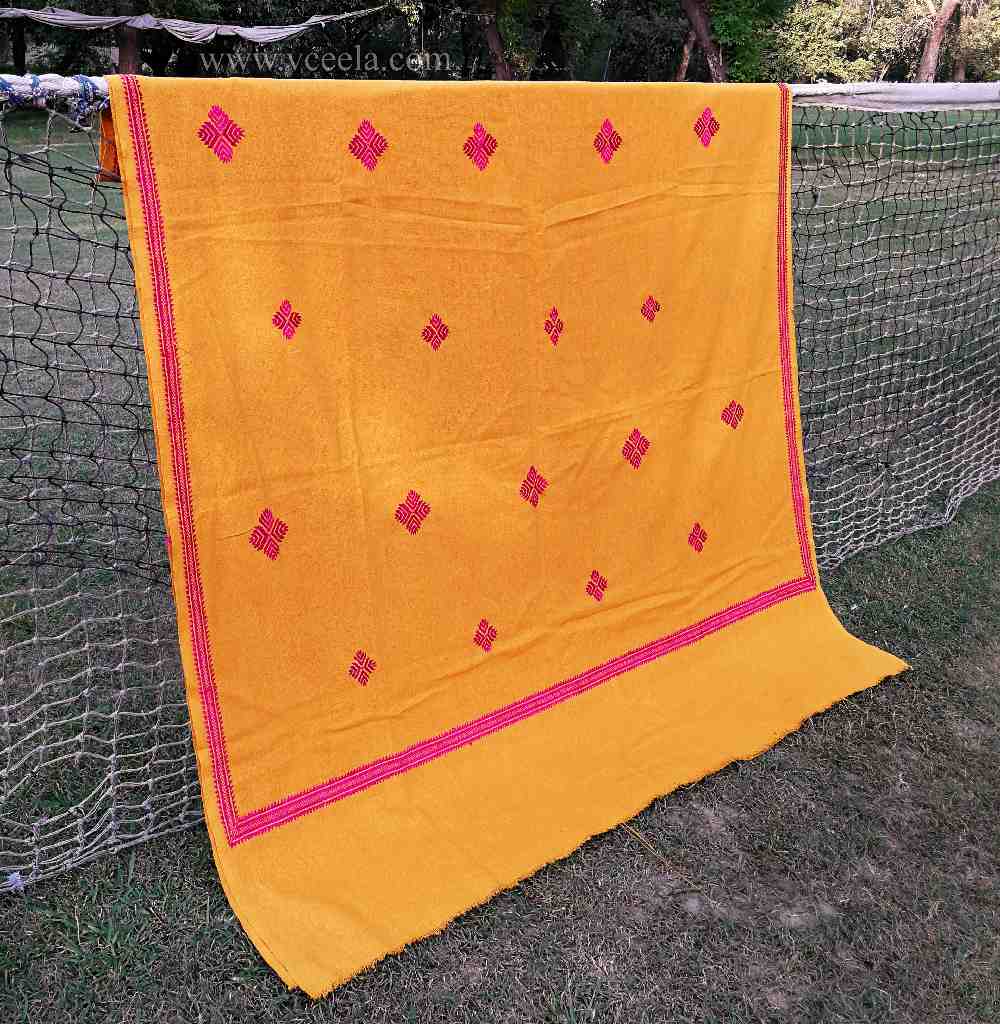 Hand Embroidered  Khaddar Shawl
