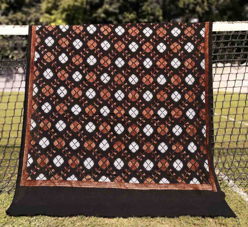 Embroidered Phulkari Shawl      