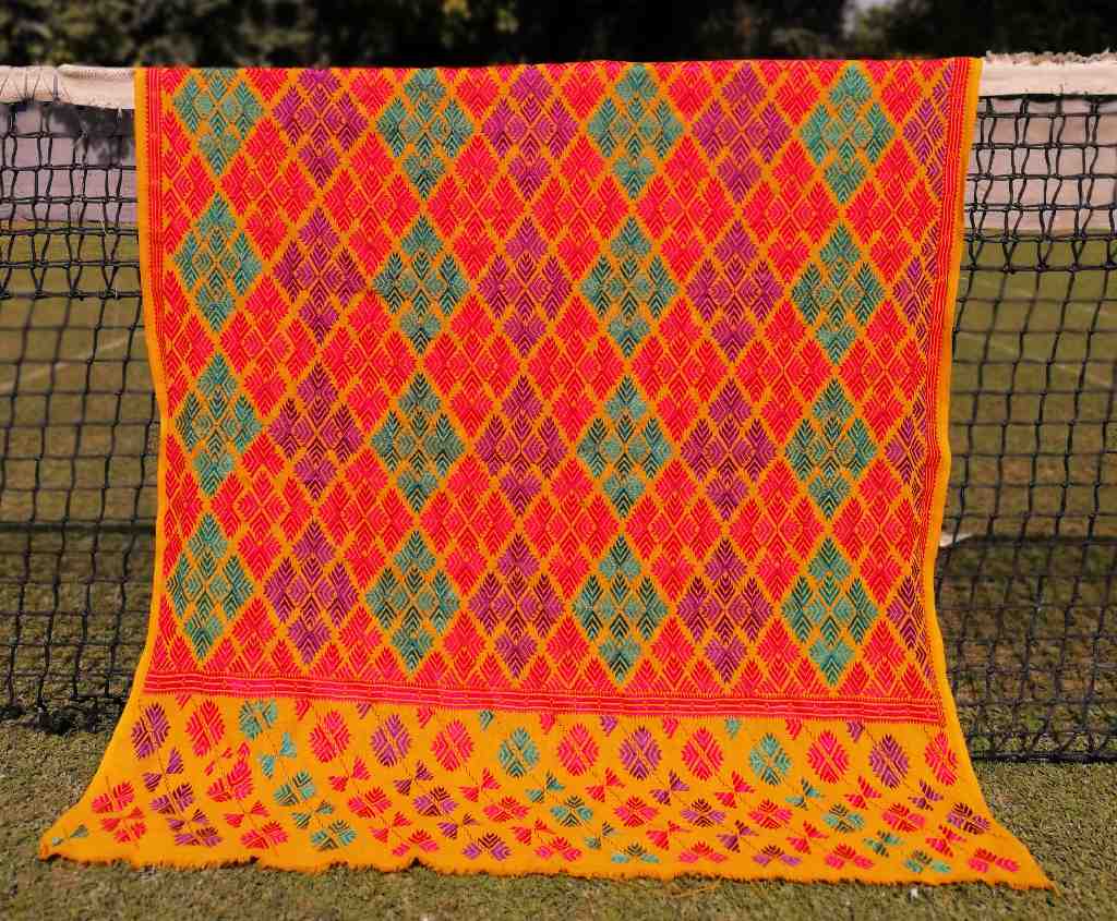Embroidered Phulkari Shawl           