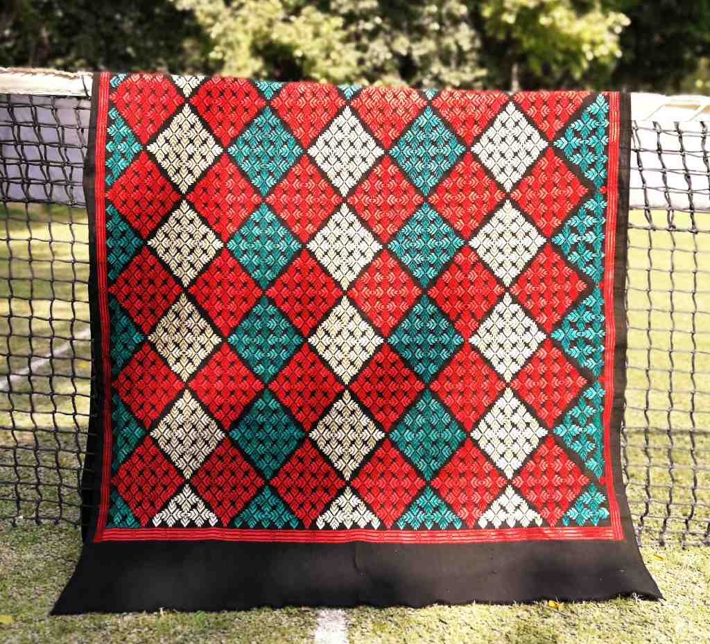Embroidered Phulkari Shawl         