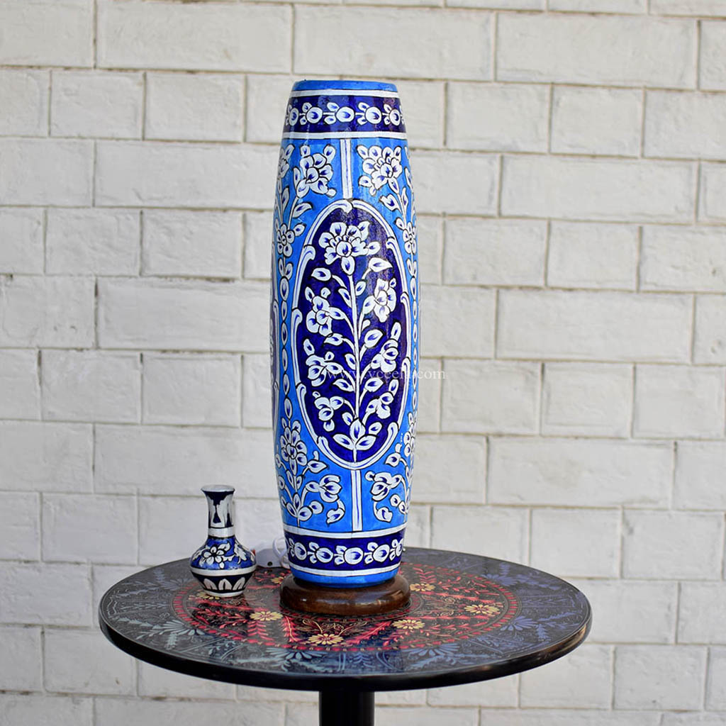 Hand Painted Camel Skin Lamp