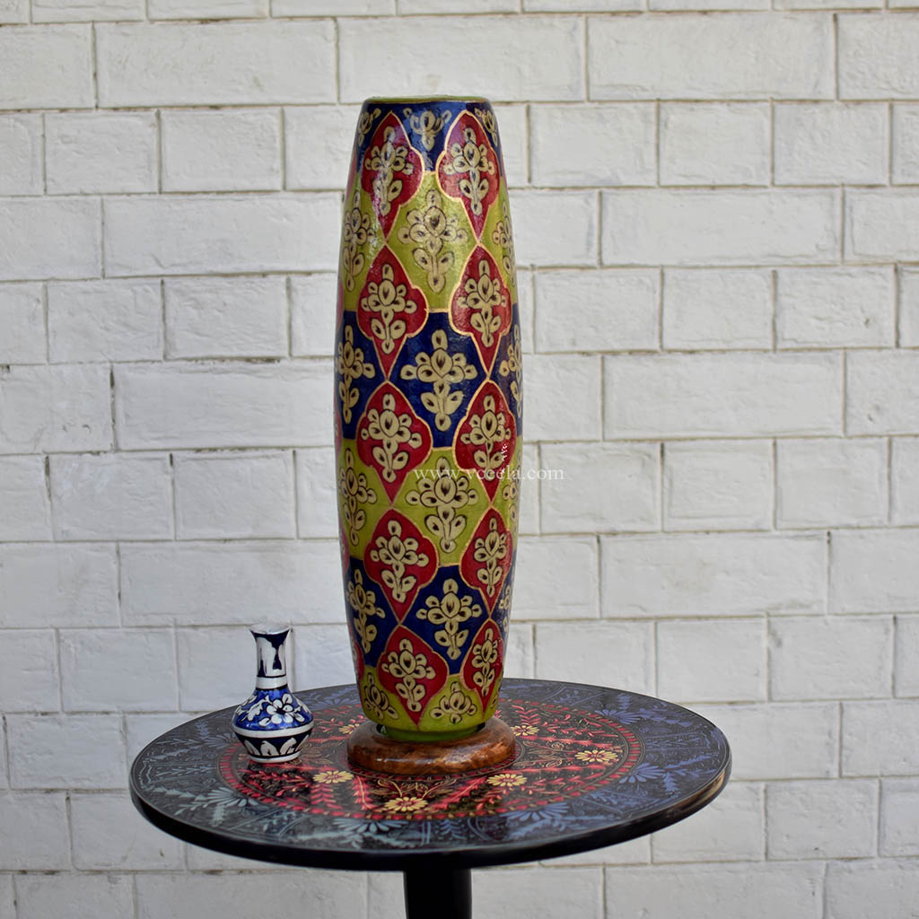 Hand Painted Camel Skin Lamp