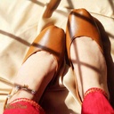 Premium Handcrafted Plain Leather Khussa