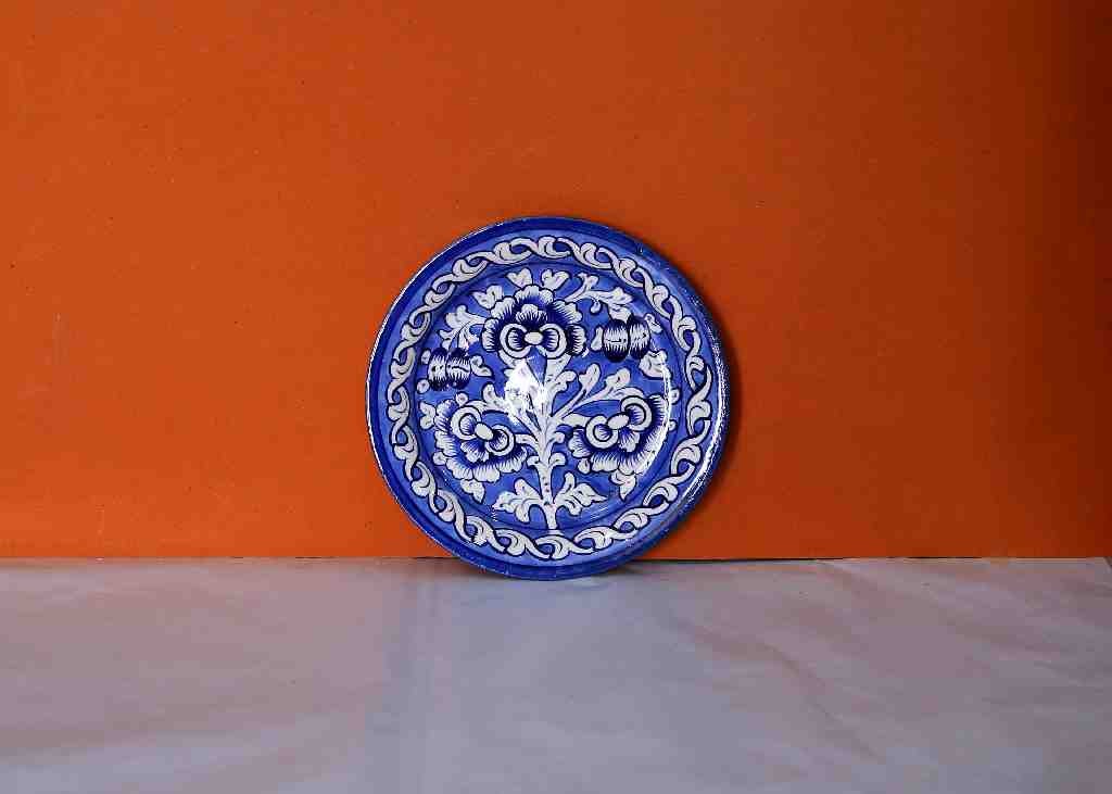Blue Pottery Plate (Large)