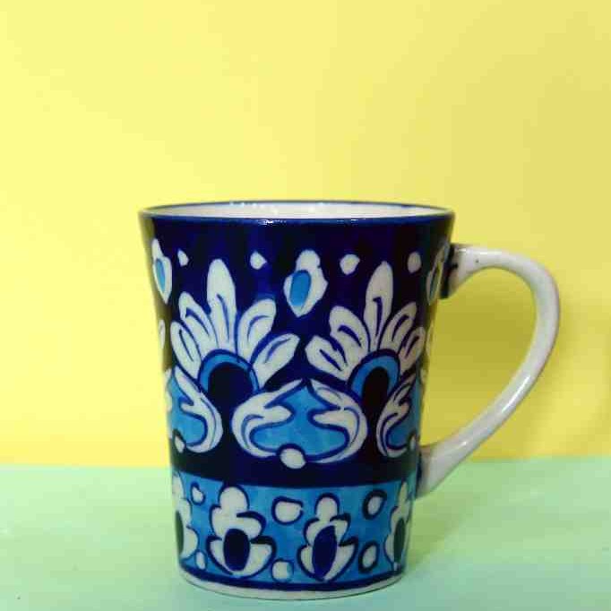 Blue Pottery Mug 