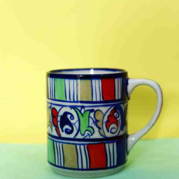 Blue Pottery Mug 