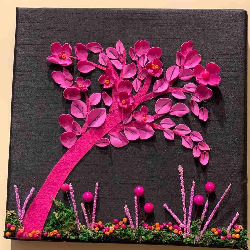 Pink Tree Wall Decor