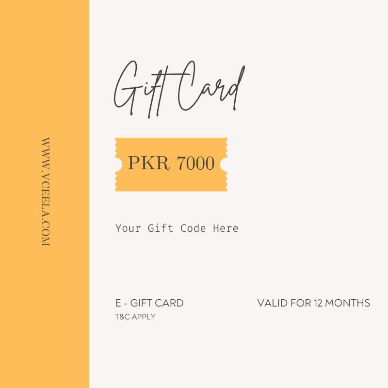 Vceela Gift Cards PKR 7000