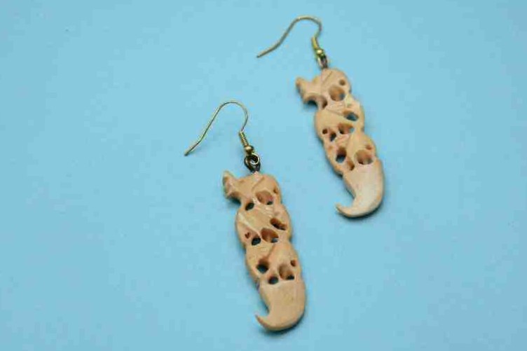 Camel Bone Craft Earrings