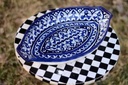 Blue Pottery Rice Bowl / Salad Dish