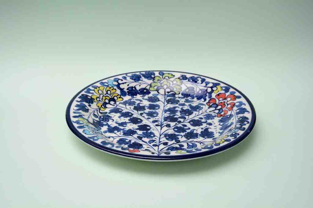 Blue Pottery Dinner Plate