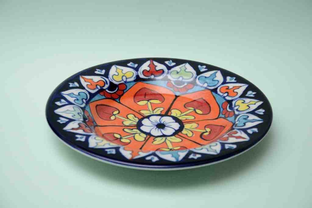 Blue Pottery Dinner Plate
