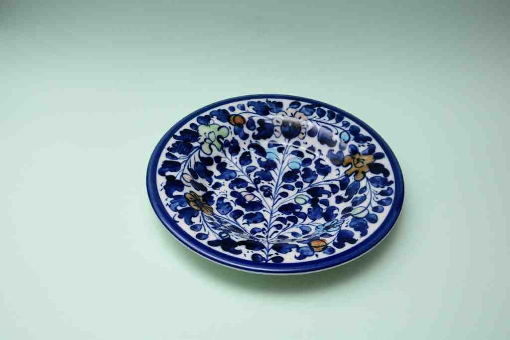 Blue Pottery Dinner Plate
