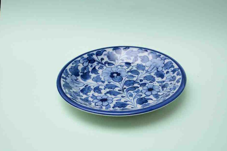 Blue Pottery Quarter Plate