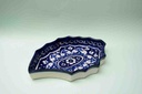 Blue Pottery Apple Dish