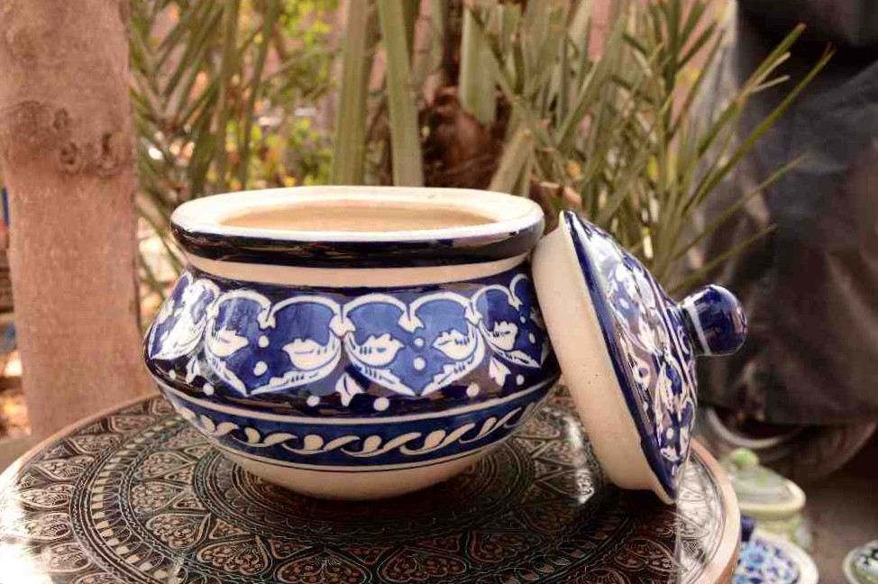 Blue Pottery Handi