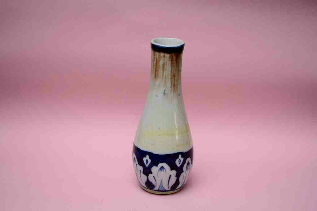 Blue Pottery Medium Flower Vase