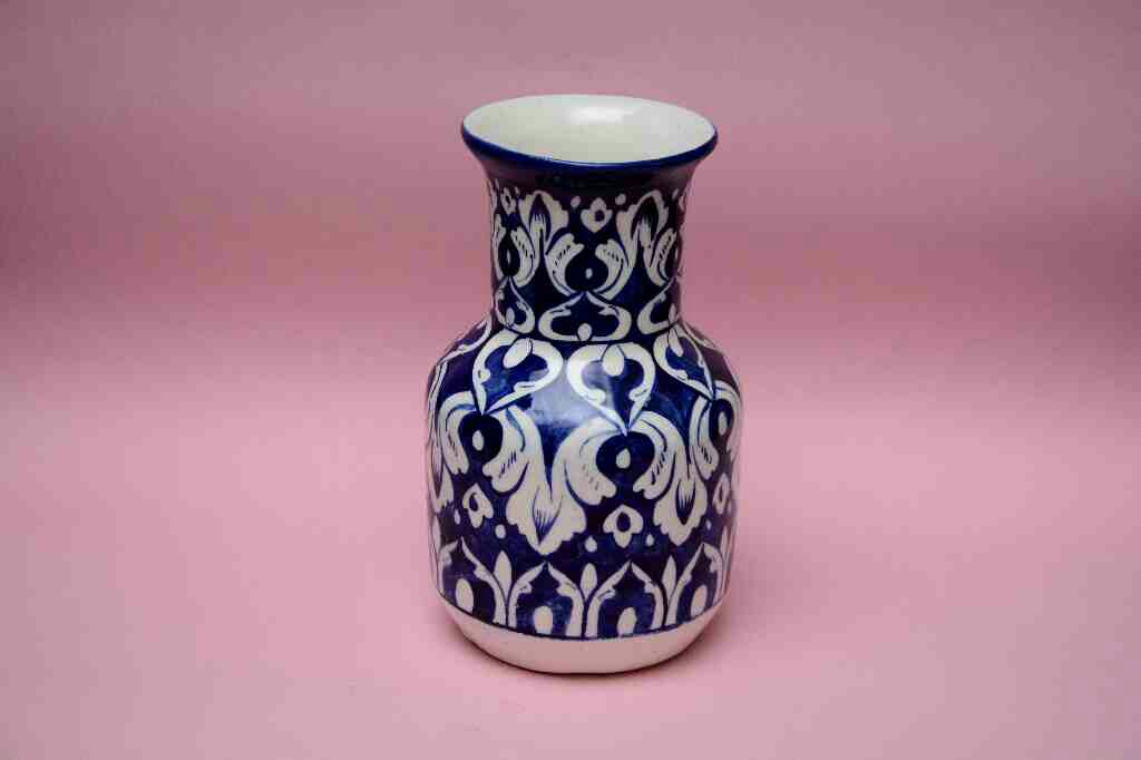 Blue Pottery Medium Flower Vase