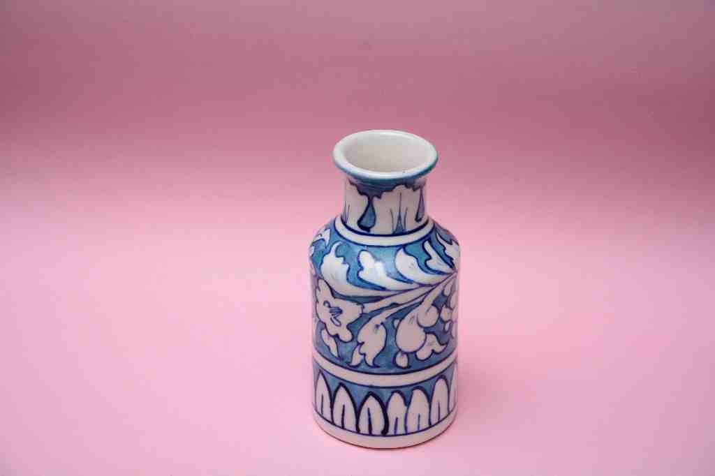 Blue Pottery Small Flower Vase