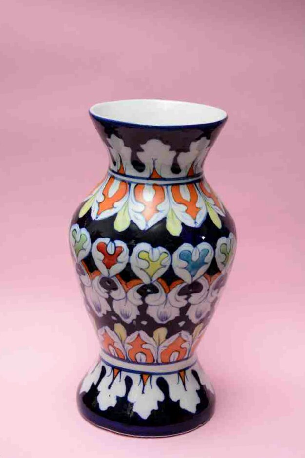 Blue Pottery Flower Vase