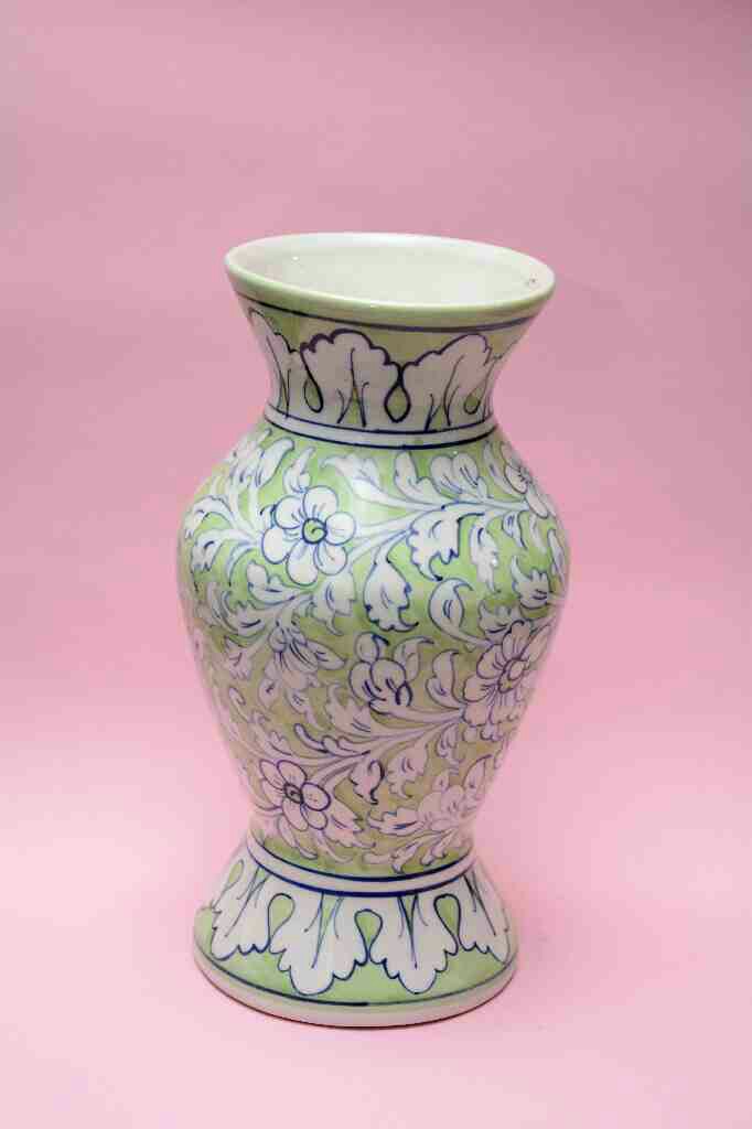 Blue Pottery Flower Vase