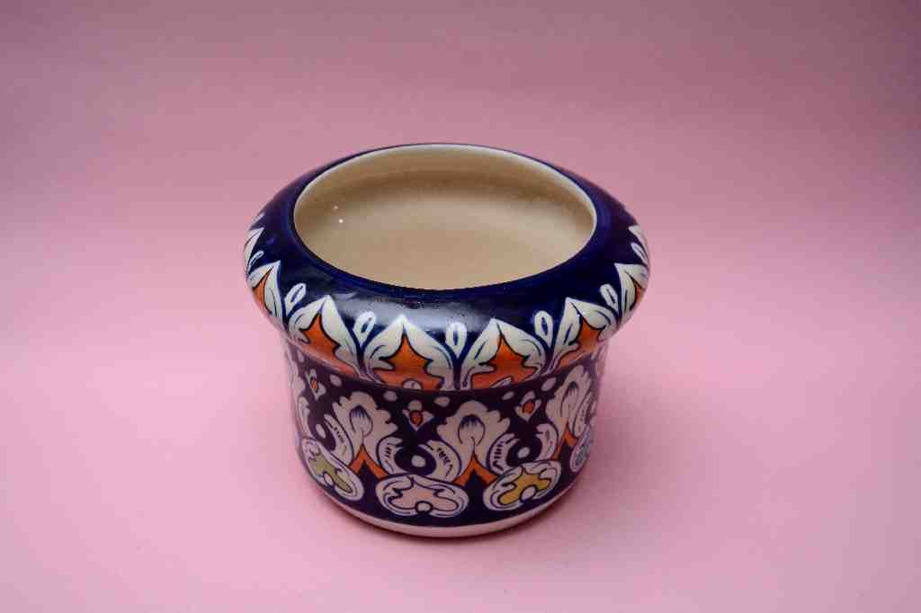 Blue Pottery Medium Flower Vase