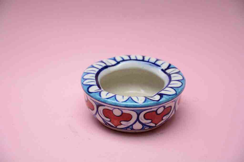 Blue Pottery Ash Tray