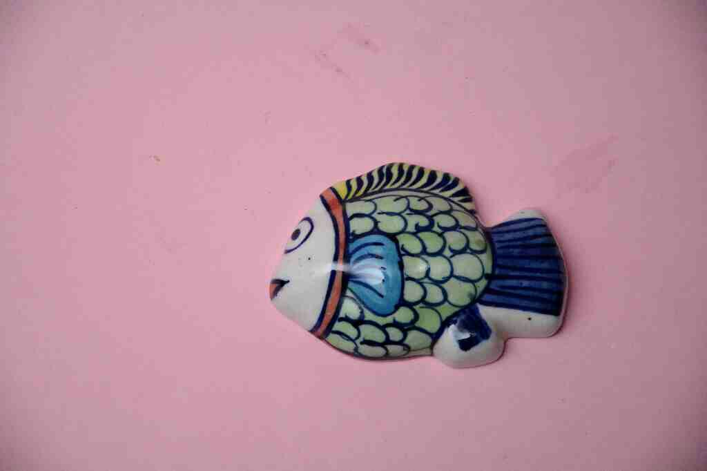 Blue Pottery Miniature Fish