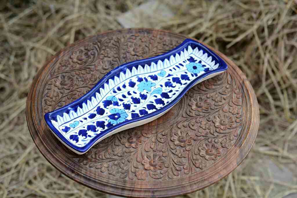 Blue Pottery kabab Dish
