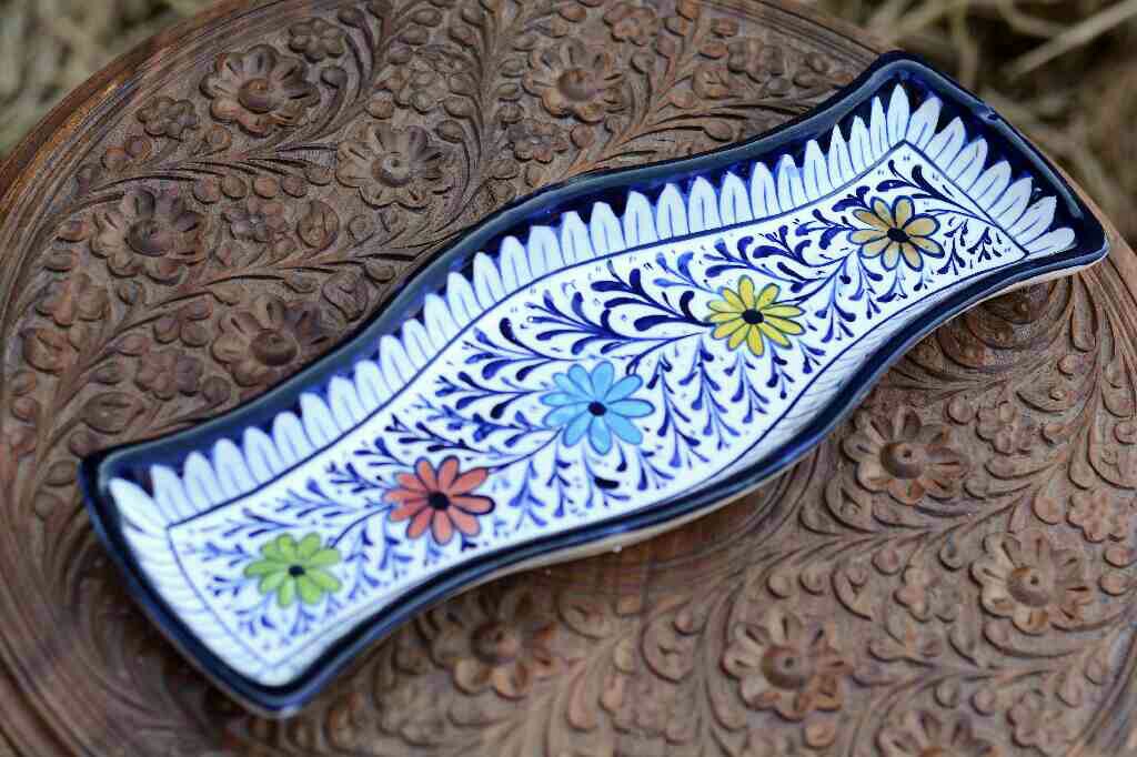 Blue Pottery kabab Dish