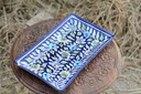 Blue Pottery Rectangular Dish