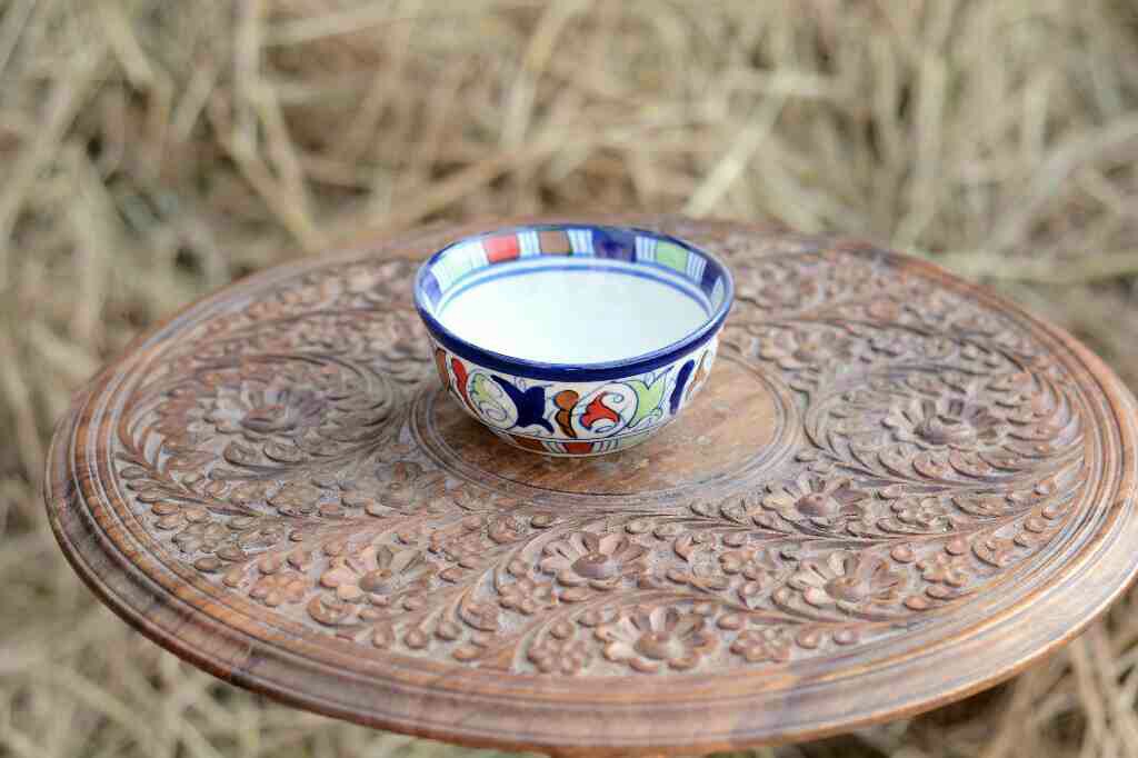 Blue Pottery Deep Bowl