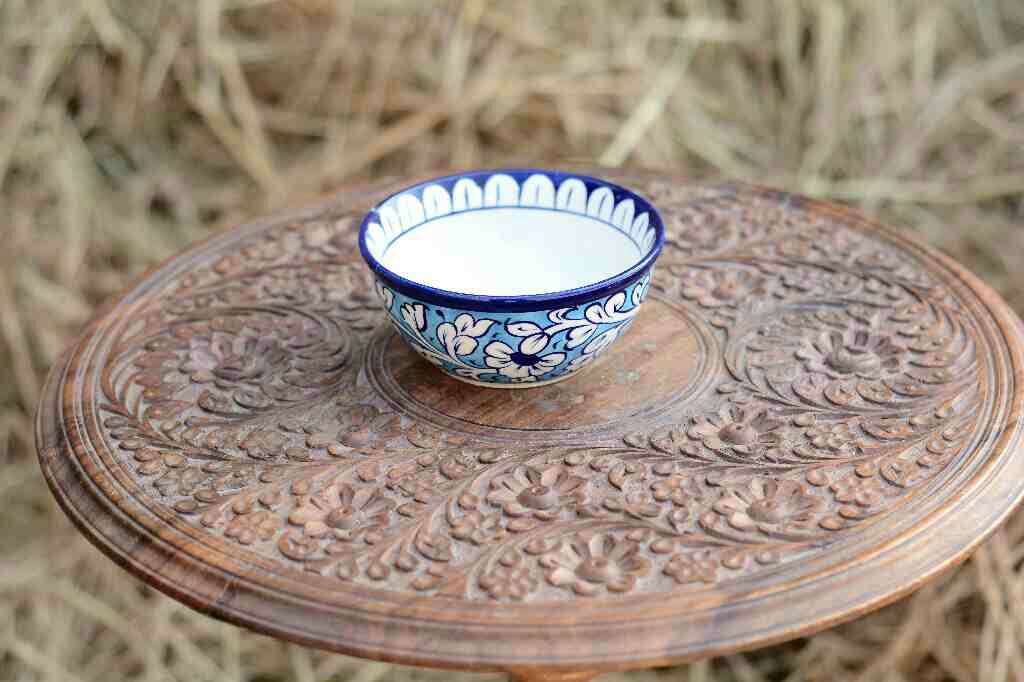 Blue Pottery Deep Bowl