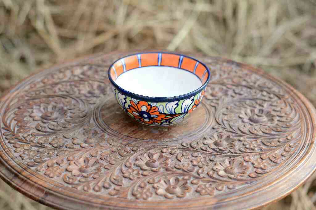 Blue Pottery Deep Bowl